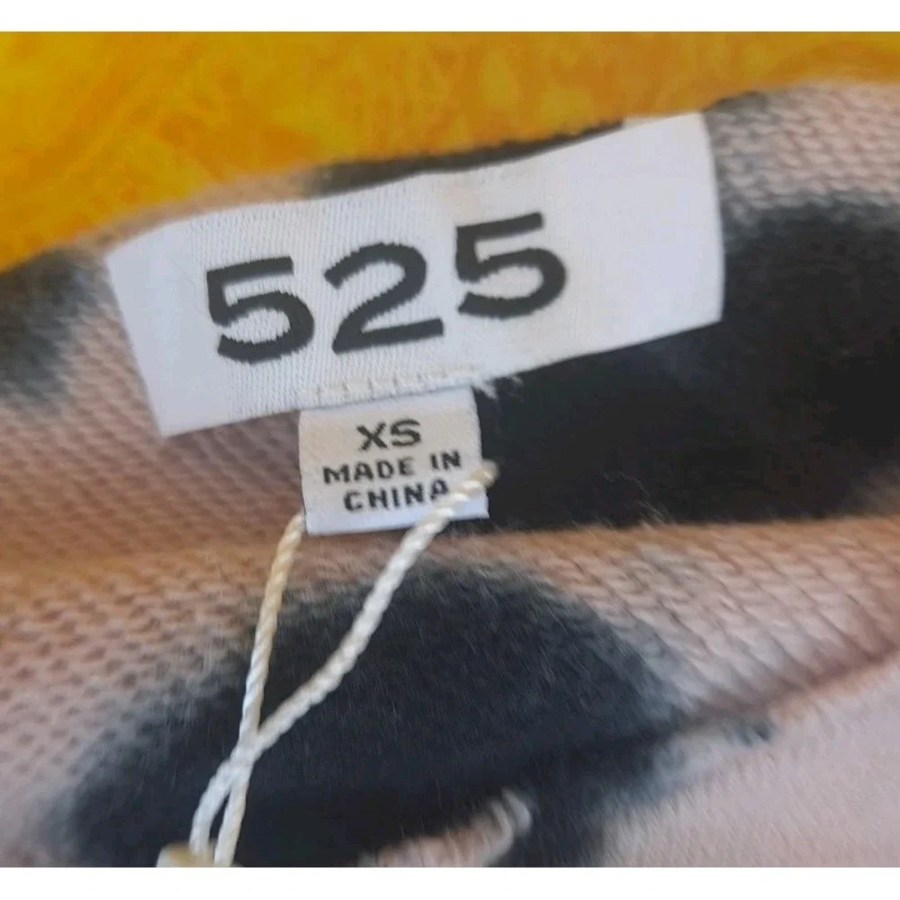 525 America Revolve Monochrome Tie-Dye Pink‎ And Black Sweatshirt Size XSmall